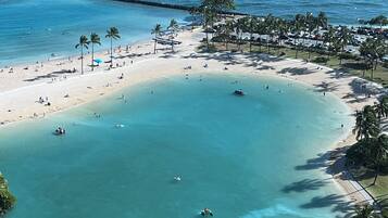 Sun loungers, beach towels