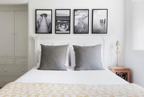 1 bedroom, premium bedding, iron/ironing board, travel crib