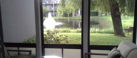 Blick von der Unterkunft