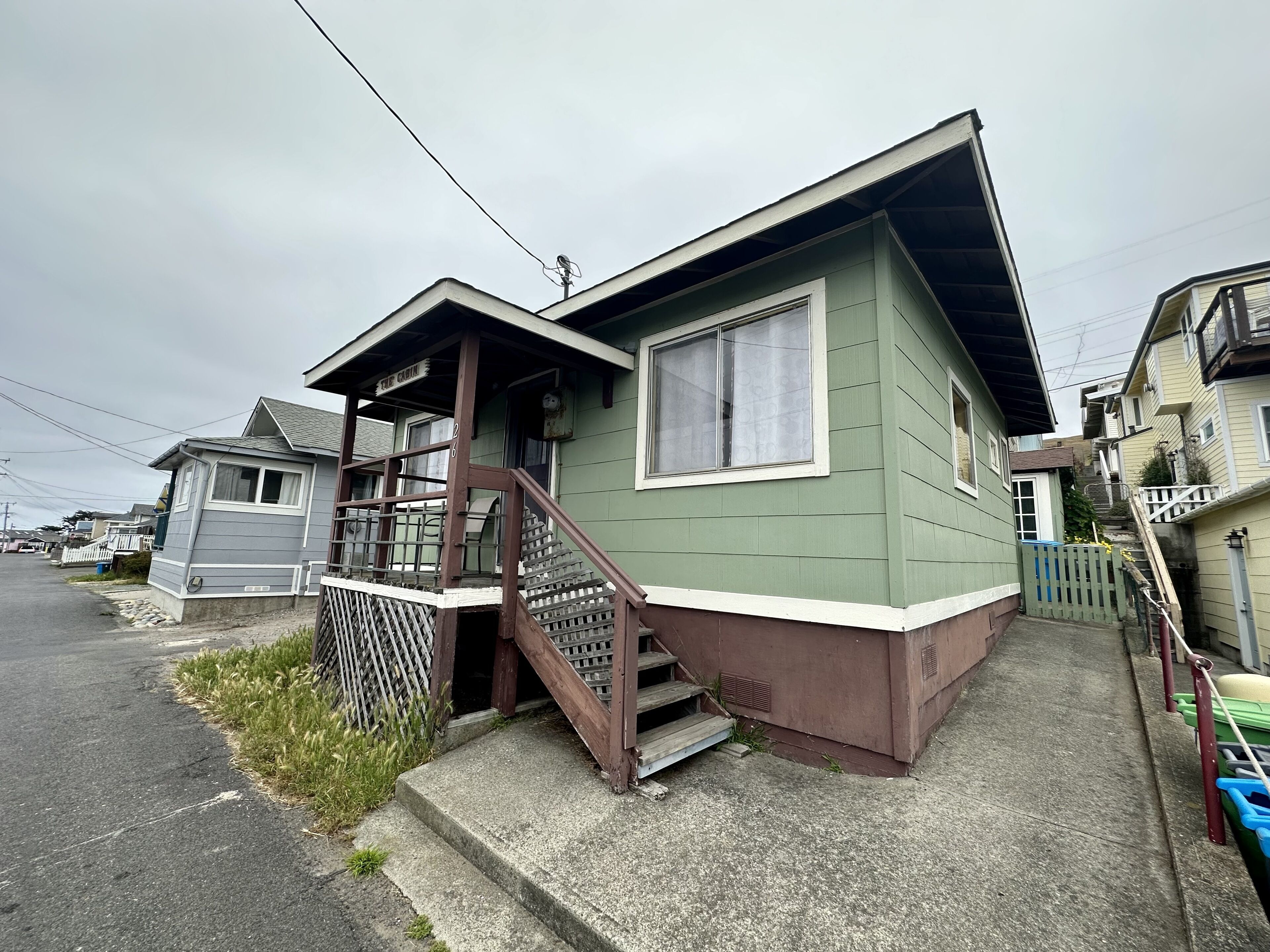 The Cabin is located a short walk to the beach