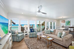 TV - Private Beach! Beachfront! Stairs to beach, 4 Chair 2 Umbrella setup March-Oct. (Seagrove Beach)