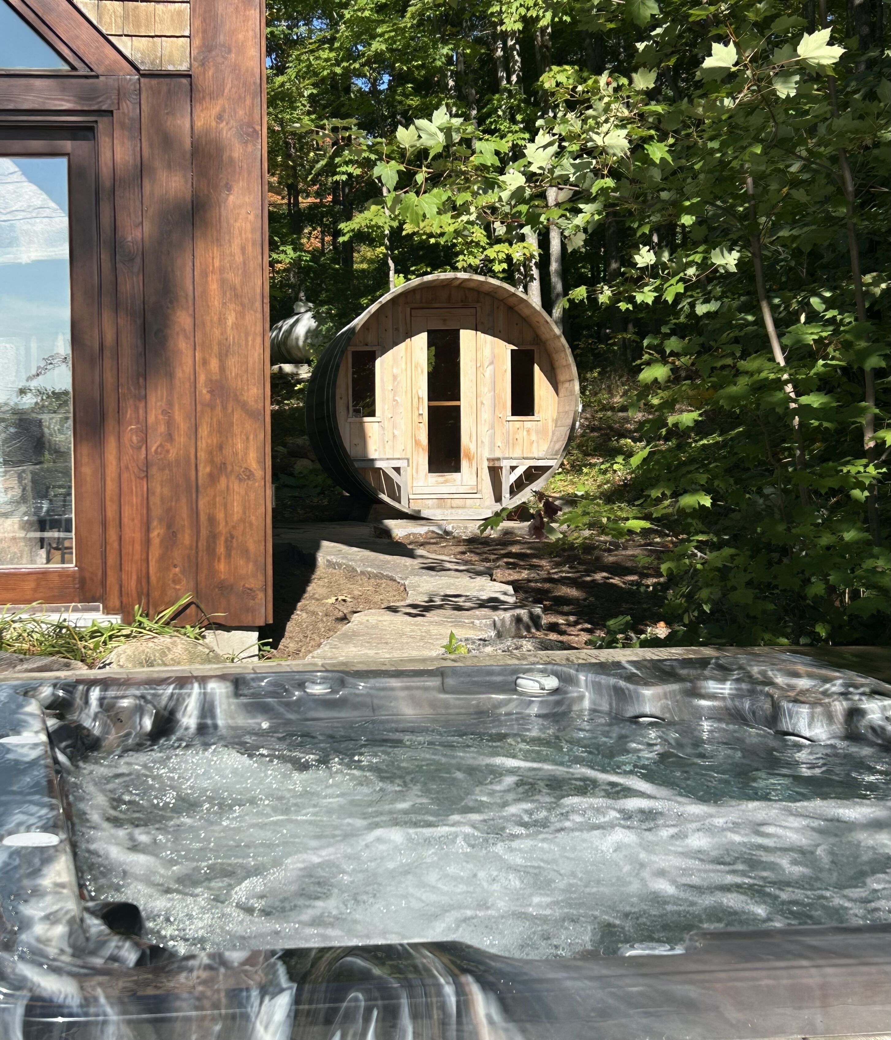 Bain à remous extérieur