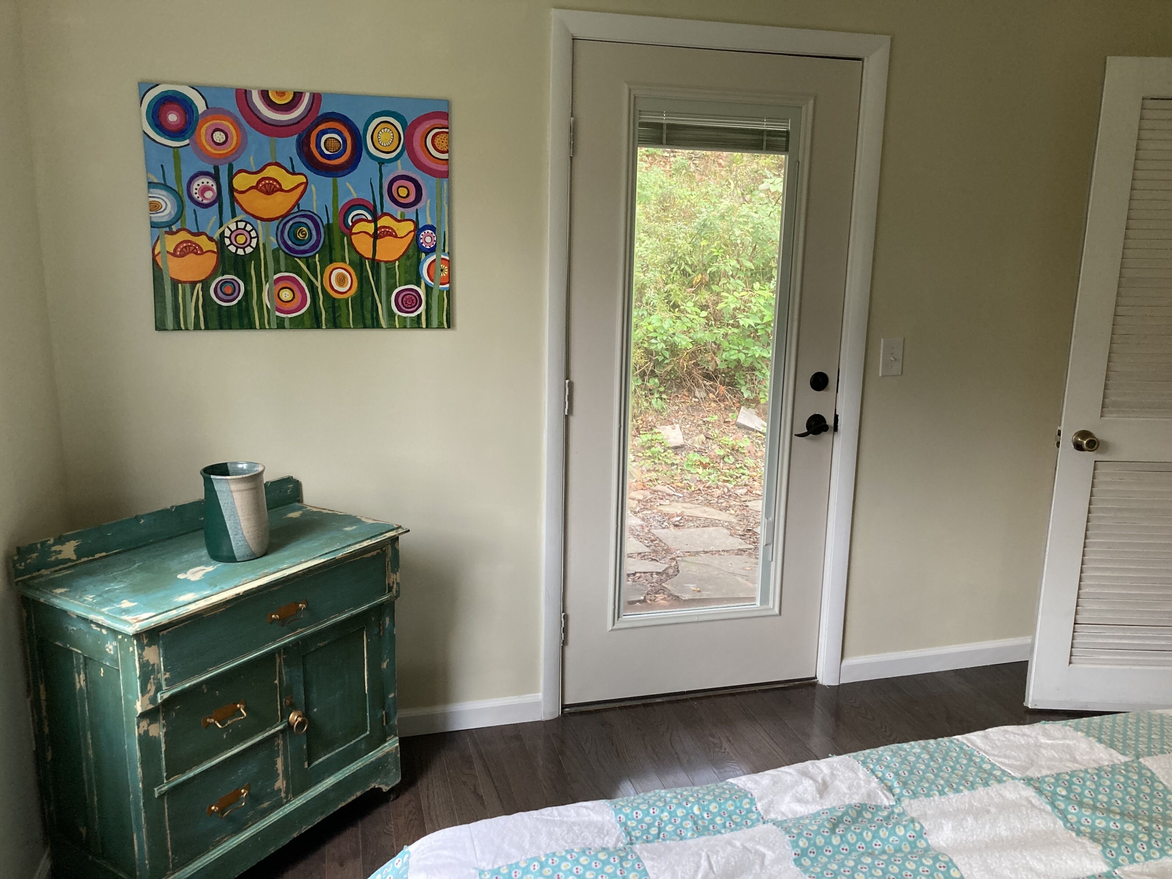 Catskill Mountain Bridgehouse with Babbling Brook. 