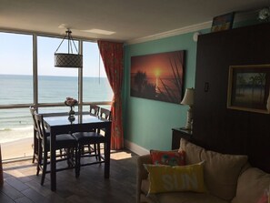 Smart TV - "Chasing Waves"-Oceanfront Luxury King Condo w/ Kitchen, Living Room & that View (Myrtle Beach)