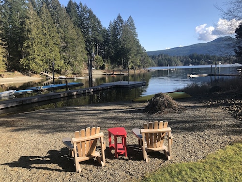 2.4 acres Lakefront. Full South Exposure: Large Beach