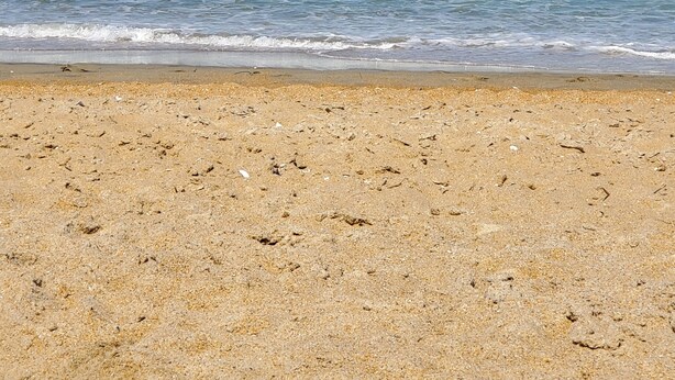 A beach with clear blue water and a sandy shore. - Barefootin' - steps from the beach, restaurants & shops. Very close to it all! (Kill Devil Hills)