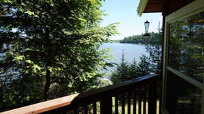 Property grounds - Cozy beachfront 2-bedroom cabin located on Little Saint Germain Lake (St. Germain)