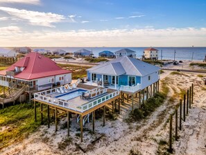 Exterior - Bout Time Too - Waterfront, 4/3 Sleeps 12 with Pool, Shuffle Board, Dog Friendly (Dauphin Island)