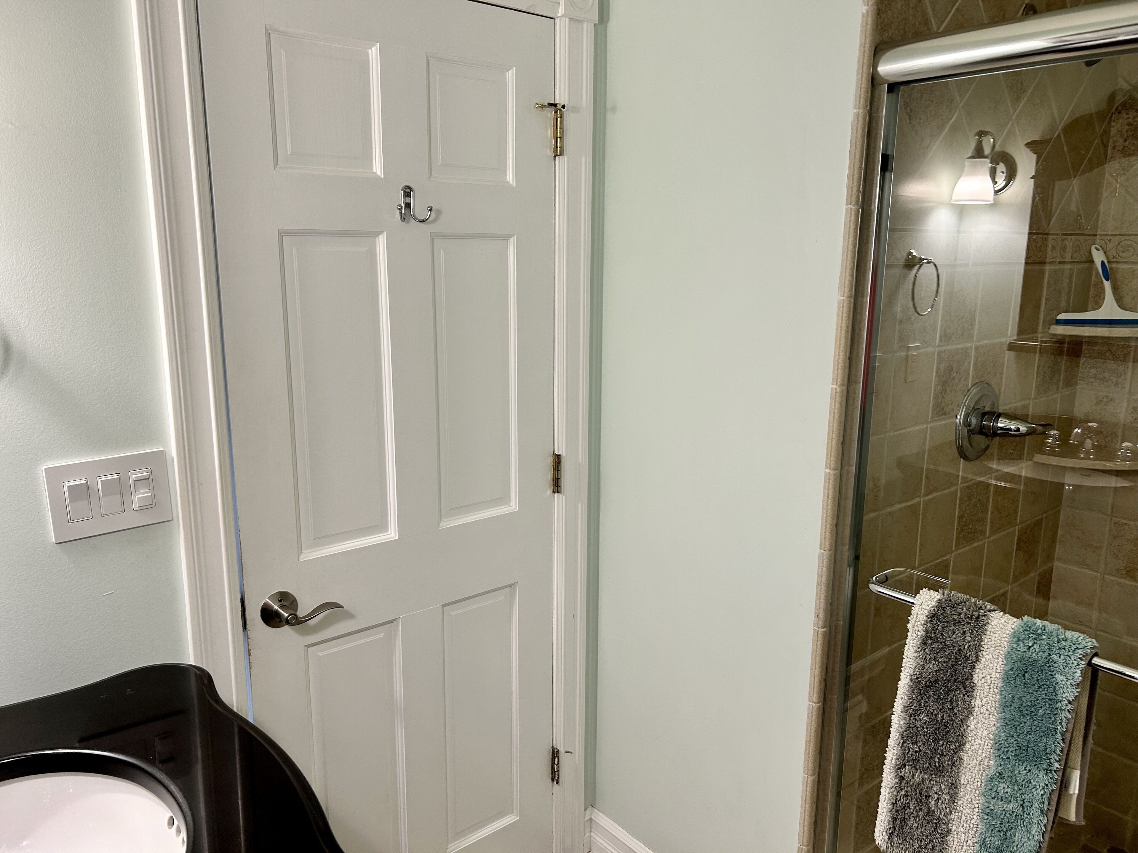 Main Floor Bathroom (Sink, Shower, Toilet)