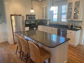 Fridge, microwave, oven, stovetop - 5BR, 2 Suites, Game Rm | Walk to Sand - Olivia Beach (Lincoln City)