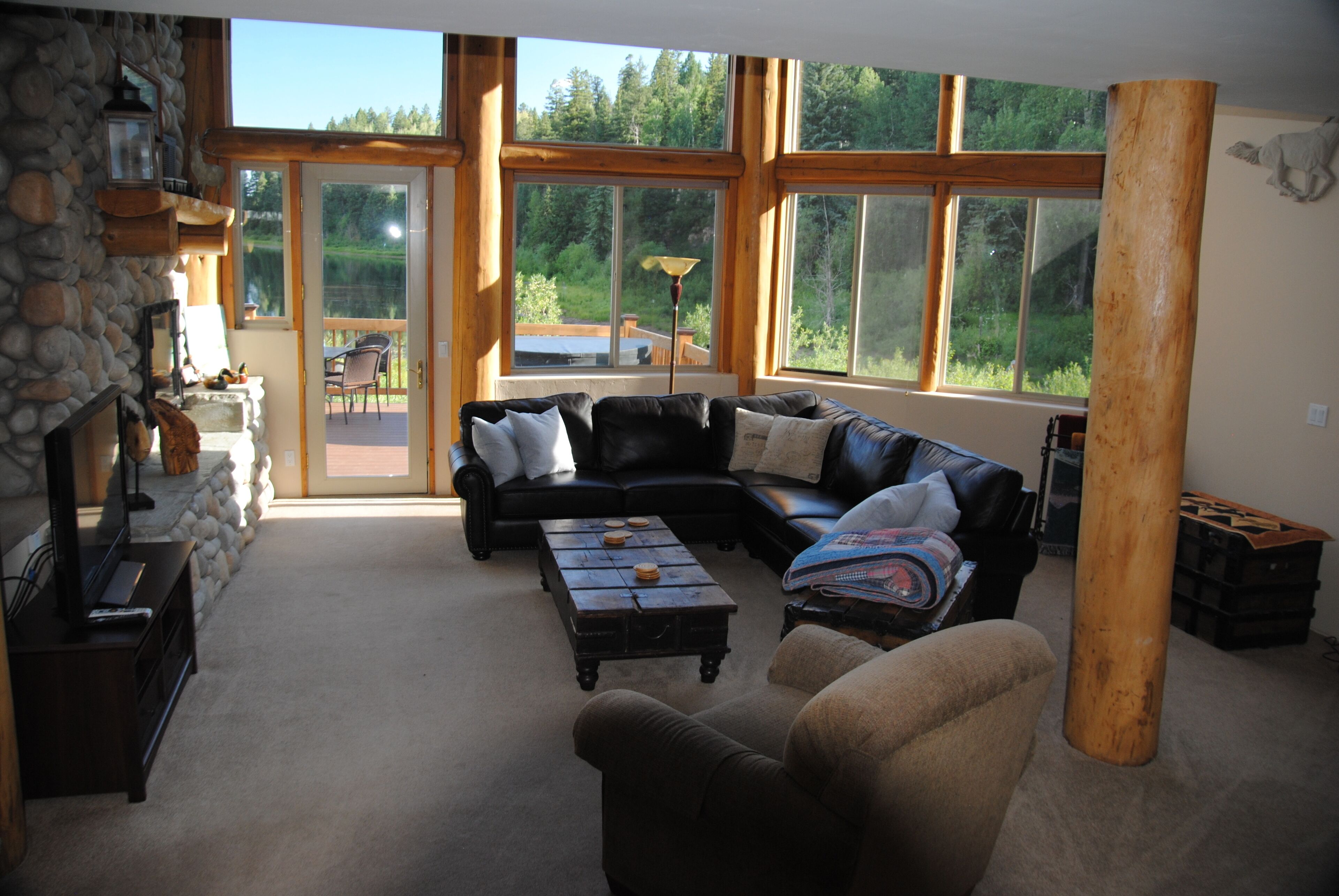 Beautiful Fall Colors and Fishing on Private Lake Purgatory 