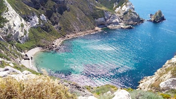 Na praia