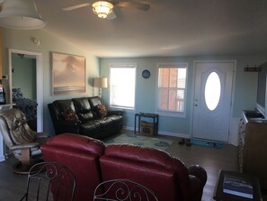Smart TV, DVD player, books