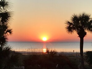 På stranden og solsenger