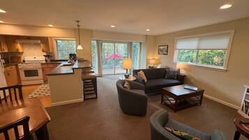 Télévision, cheminée, livres, imprimantes