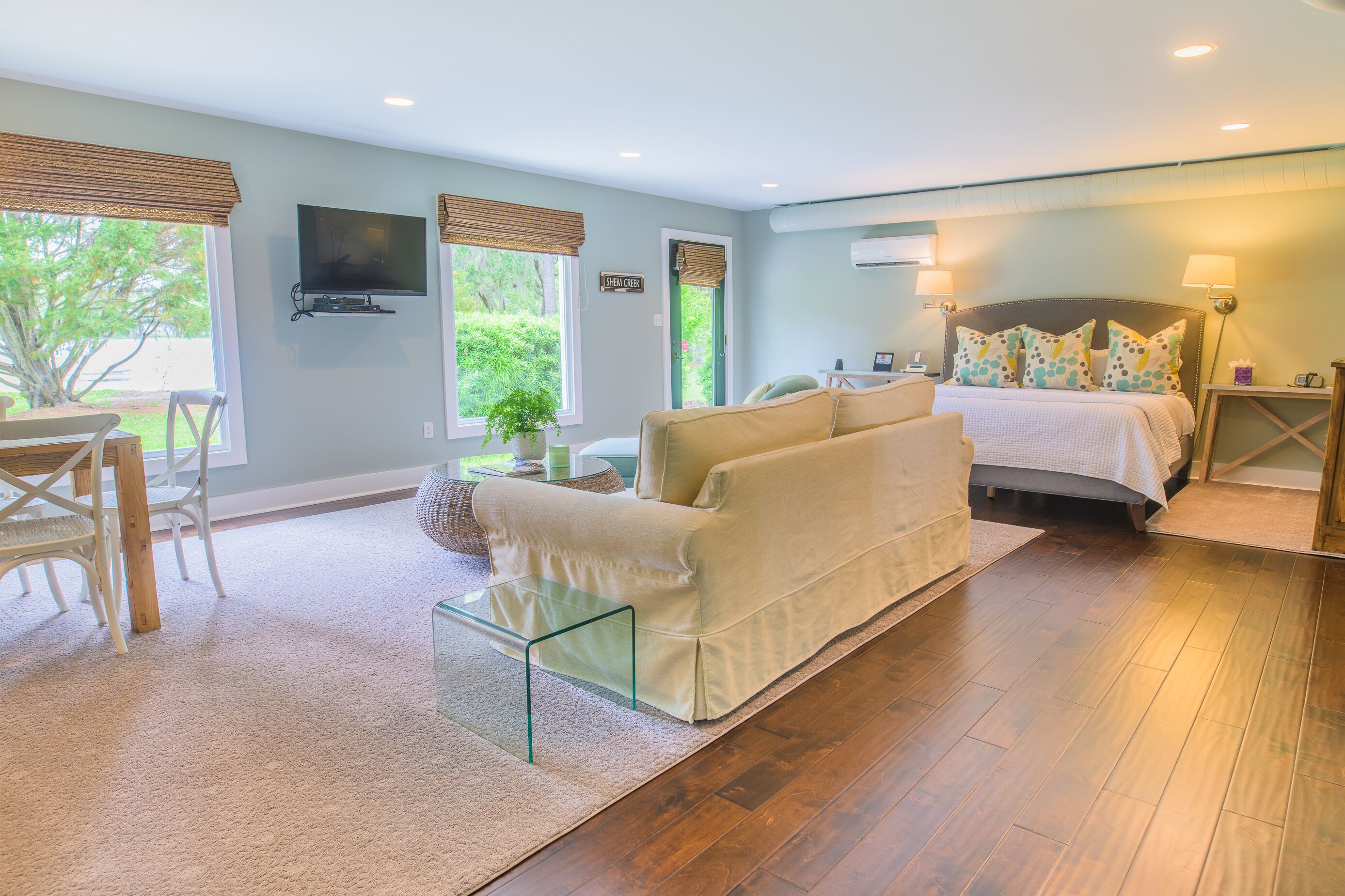 Studio on Shem Creek with a Deep Water Dock & Views of Freshwater Lake