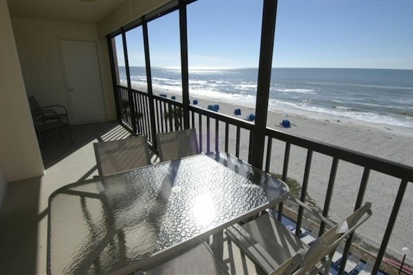 Gorgeous beach and sunset views from the large balcony