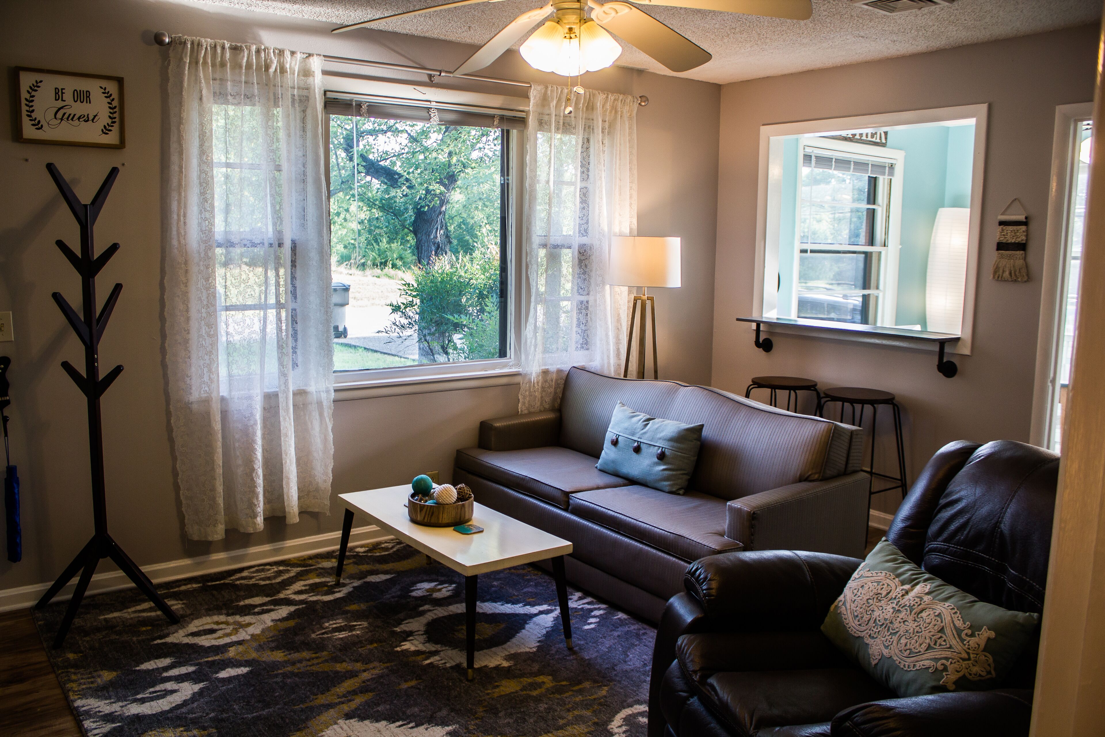 Smart TV, DVD player, books, video library