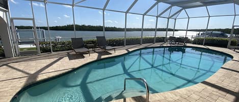 屋外プール、温水プール