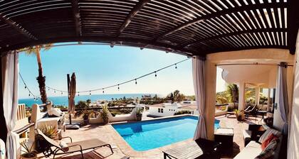 Pacific Ocean View in Pedregal- Mexican Chic 4 Bedroom Private Villa with Pool