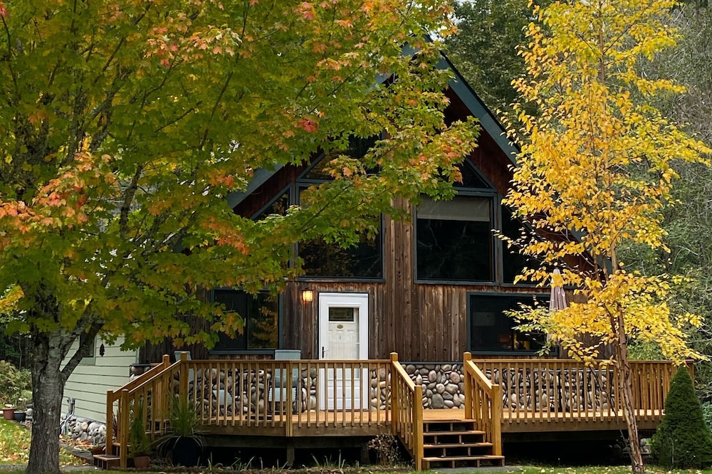 Charming Island Chalet, Big Kitchen, Relax, Quiet Forest Setting, Starry Nights