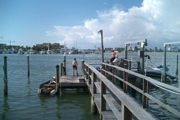 ENJOY SUPER FISHING & SWIMMING FROM THIS DOCK. GORGEOUS SUNSETS!