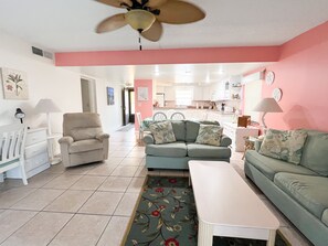 Smart TV, DVD player, books