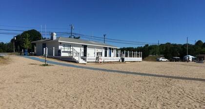 A peaceful nature setting within a two minute drive to Historic Downtown Mystic.