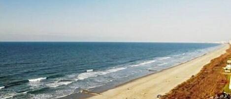 Sun-loungers, beach towels