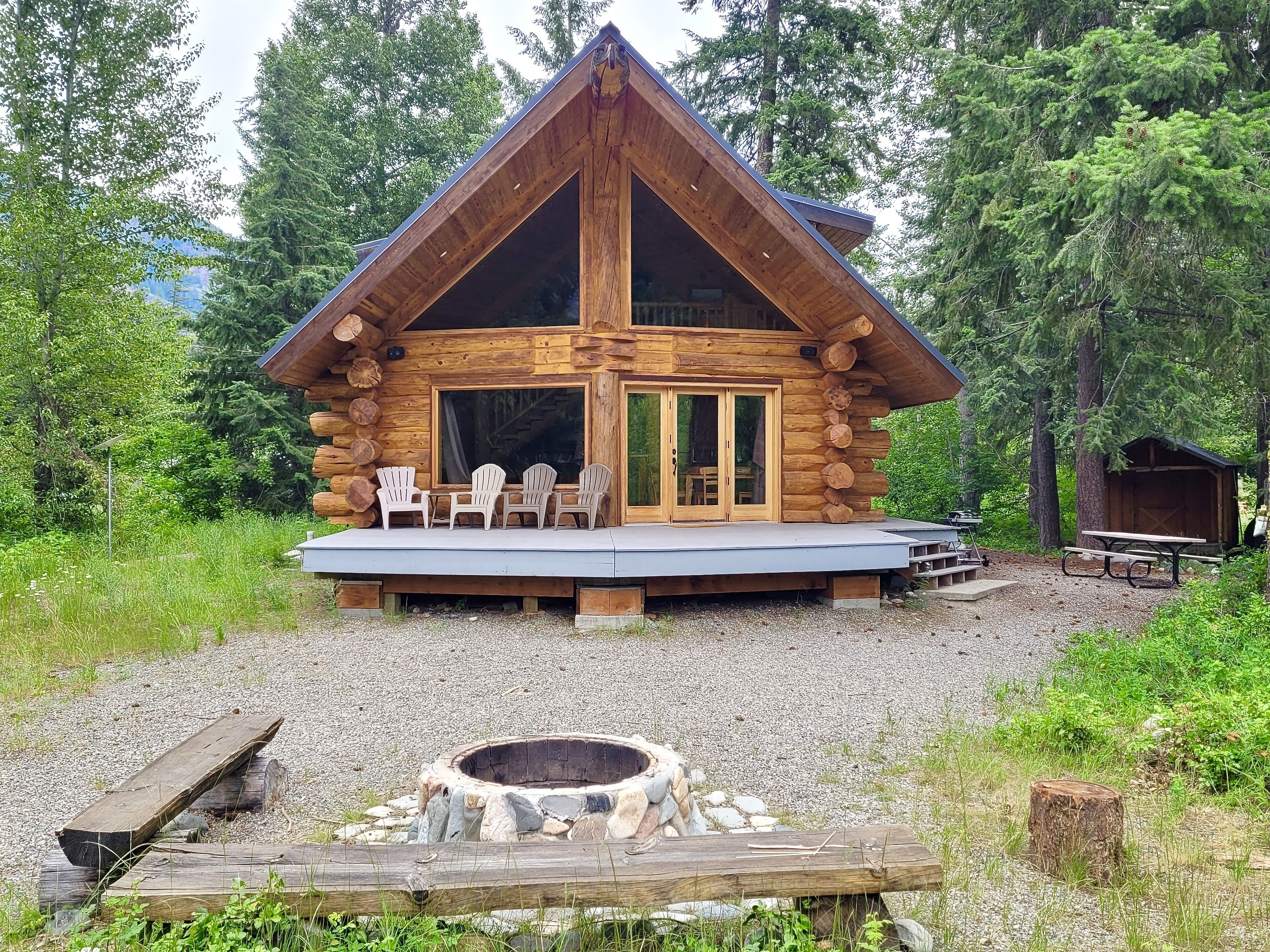 Gorgeous Custom Riverfront Log Home