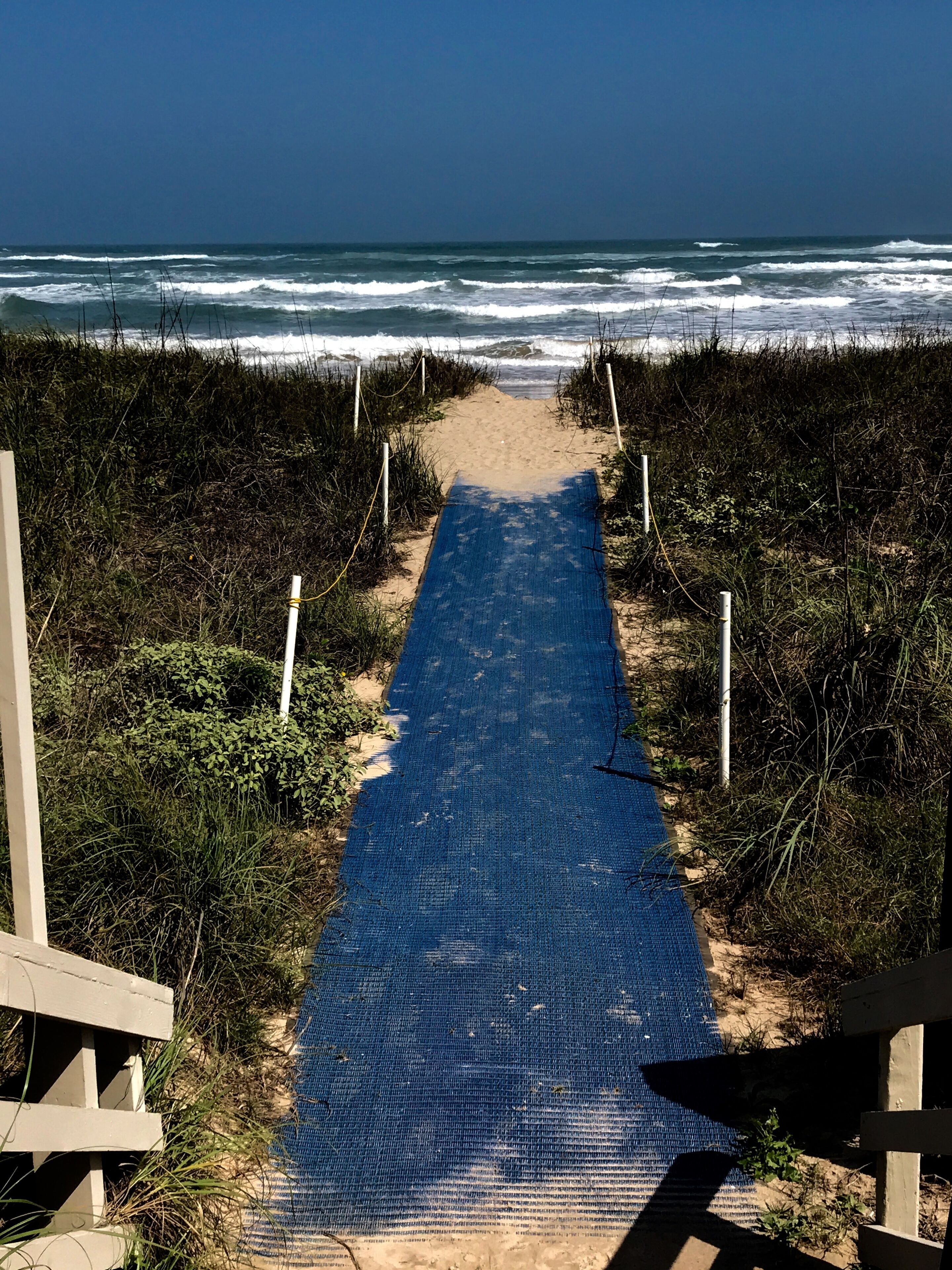 Accommodatie ligt op het strand, strandlakens
