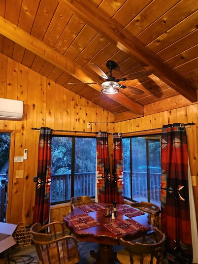 Pheasant Hill Cabin.  Cozy and dog friendly.