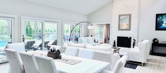 Hamptons Getaway med opvarmet pool og Har Tru Tennis, familievenlig