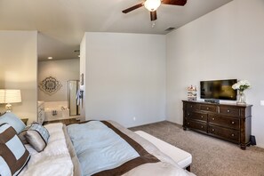 3 bedrooms, iron/ironing board, free WiFi, bed sheets