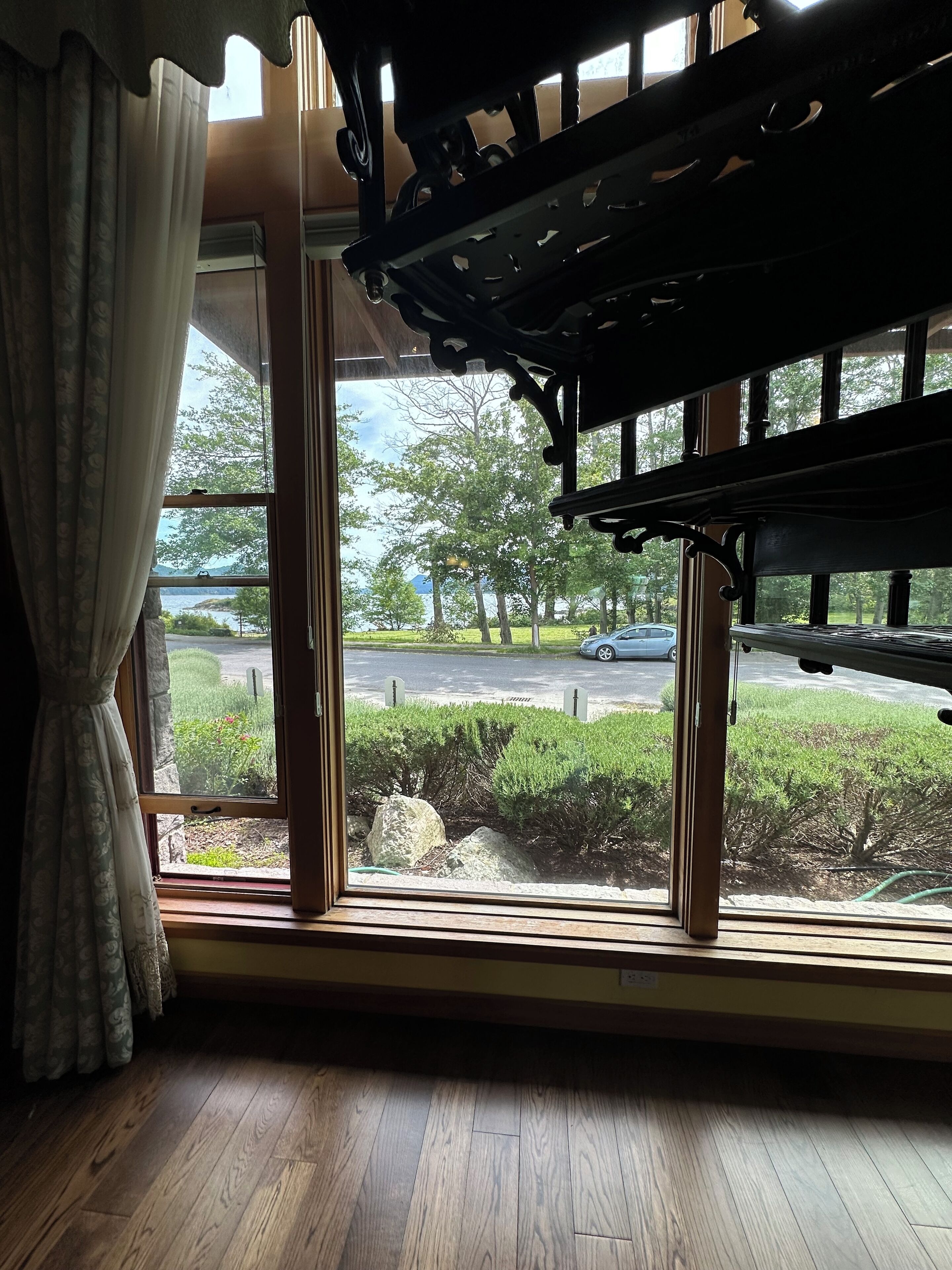 Looking out the front window