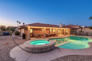 A heated pool