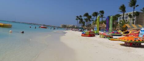 En la playa
