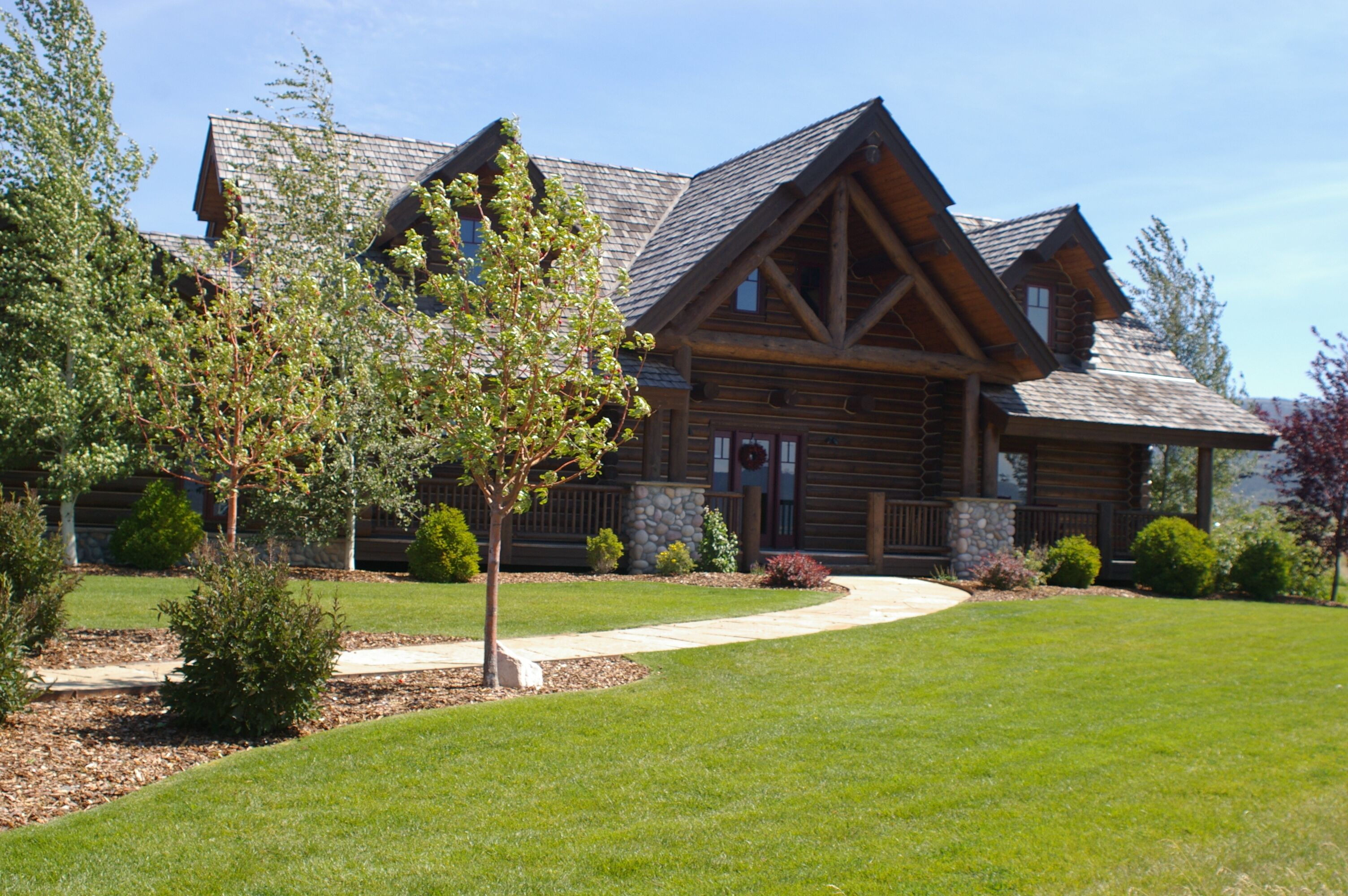 Stunning Custom Log Home with Breathtaking Views of Teton Mountains, Driggs, ID