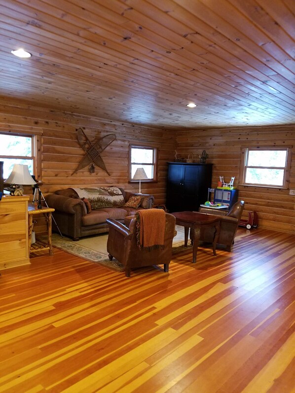 Interior -  Log Home in the NATIONAL FOREST.  ATV/SNOWMOBILE TRAIL CROSS OUR PROPERTY (Hayward)