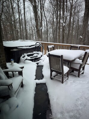 屋外ダイニングエリア