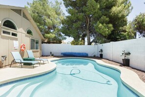 A heated pool