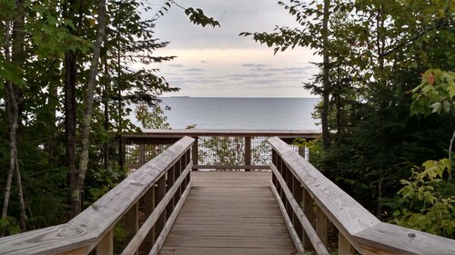 Close To Several Water Falls And The Pictured Rocks National Lakeshore