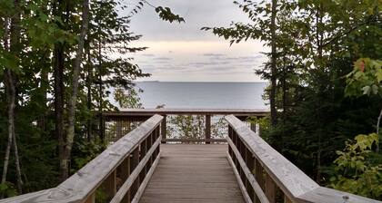Close To Several Water Falls And The Pictured Rocks National Lakeshore