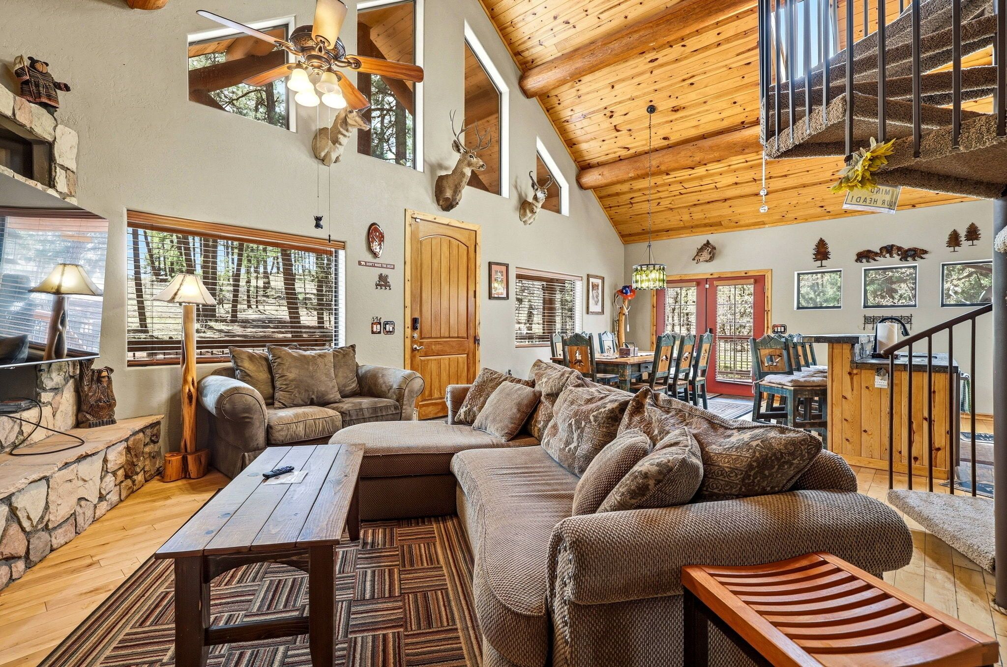 Smart TV, caminetto, videogiochi, lettore DVD