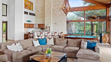 Smart TV, video games, table football, books