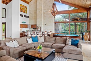 Smart TV, video games, table football, books