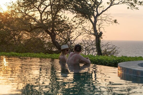 Outdoor pool, an infinity pool