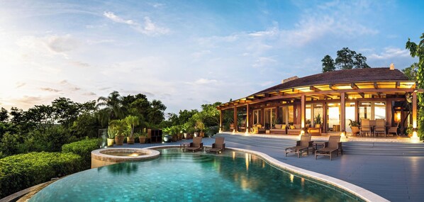 Outdoor pool, an infinity pool - Welcome to Casa Caiman | FULL STAFFED + 2 BOATS by Viridian Experience (peninsula papagayo)