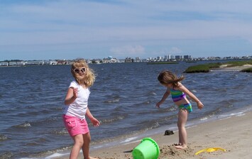 This little stretch of bayside beach is just 1 mile - easy walk - bike - drive