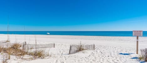 On the beach